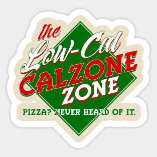 Low Cal Calzone Zone Sticker